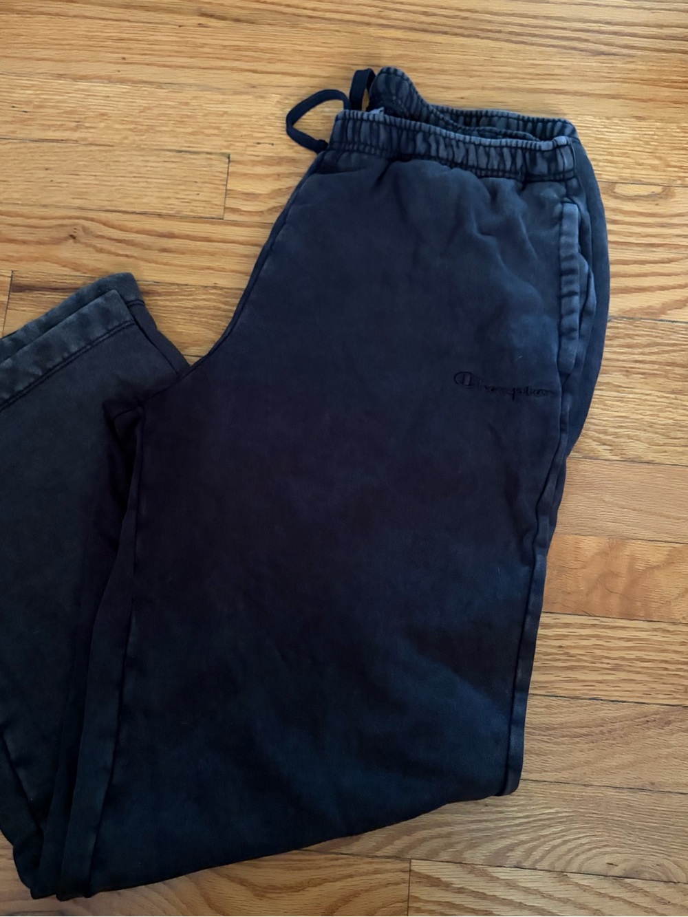 Champion Black Joggers with Subtle Logo Size S